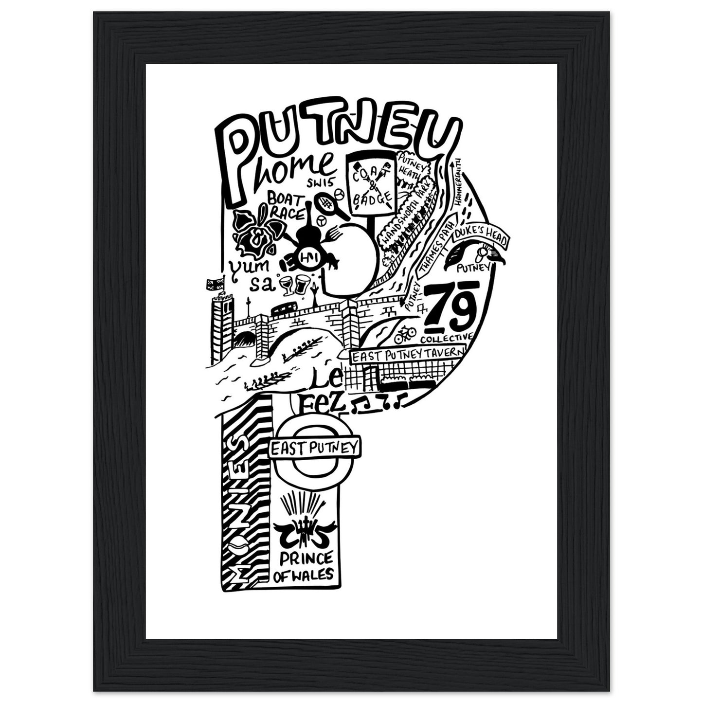 Framed Putney Print