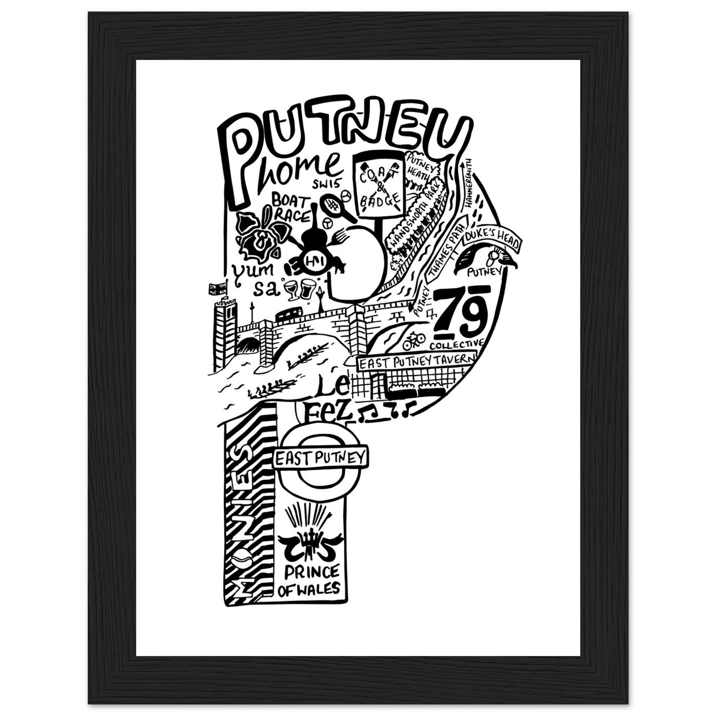 Framed Putney Print