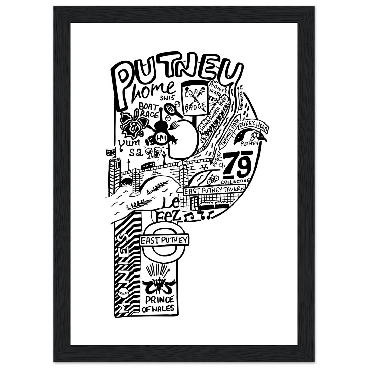 Framed Putney Print