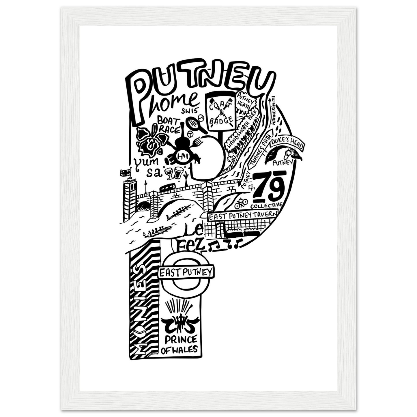 Framed Putney Print