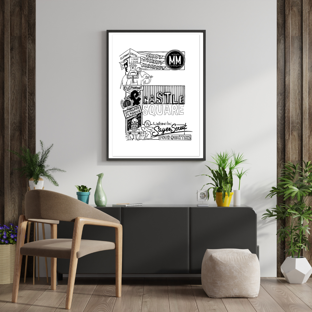 Elephant & Castle Print