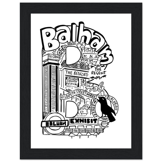 Framed Balham Print