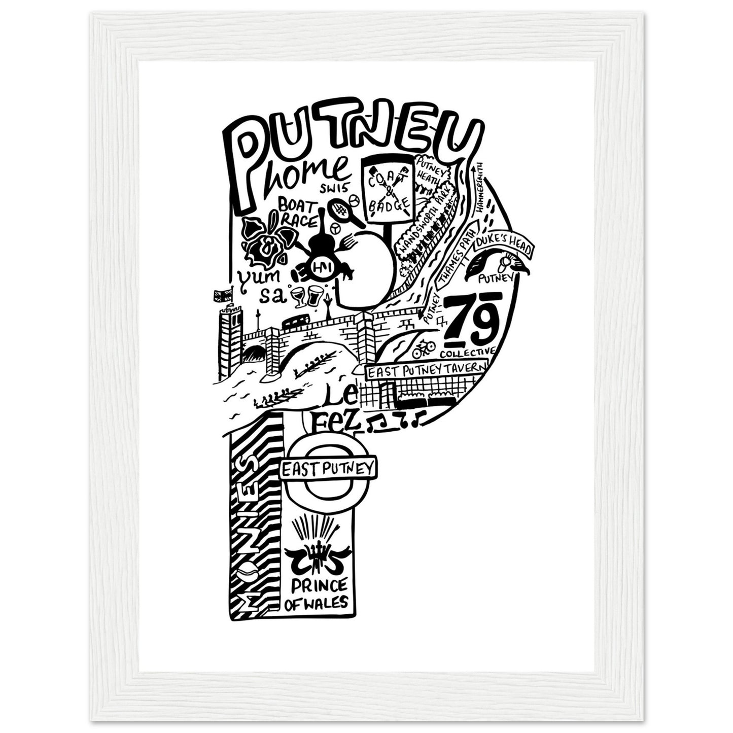 Framed Putney Print